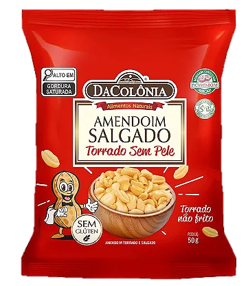 Amendoim Torrado e Salgado 50g 30Un