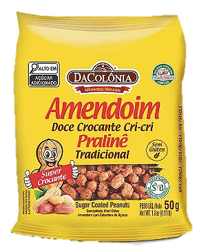 Amendoim Doce Cri-Cri Pralinê 50g 30un